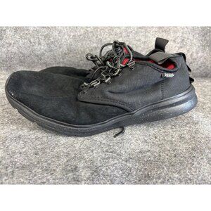 Vans LXVI Shoes Mens Size 10 Black Red Pacquard Lace Up Lightweight Sneakers